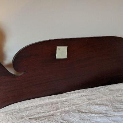 Vintage Mahogany Pineapple finial double bed (#38)