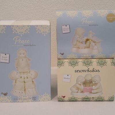 Lot 25: Assorted Dept. 56 Snowbabies Christmas Figures 