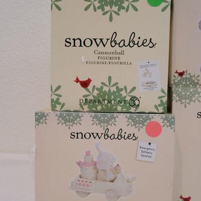 Lot 27: Assorted Dept. 56 Snowbabies Christmas Figures 