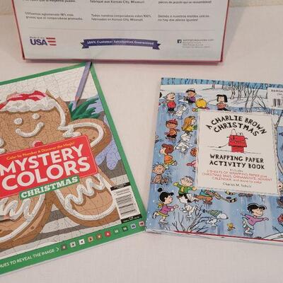 Lot 28: NEW Springbok COCA COLA 1000 pc. PUZZLE + Christmas Activity Books