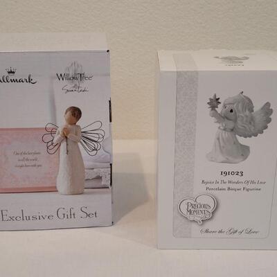 Lot 31: 26" Tall Soft Advent Calendar + Hallmark and Precious Moments Christmas Deco