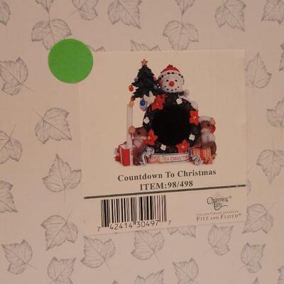 Lot 34: New CHRISTMAS TREASURES Music Box + FITZ AND FLOYD Snowman Deco