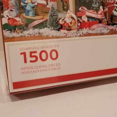 Lot 47: NEW Coca Cola Christmas 1500 pc. PUZZLE