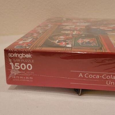 Lot 47: NEW Coca Cola Christmas 1500 pc. PUZZLE