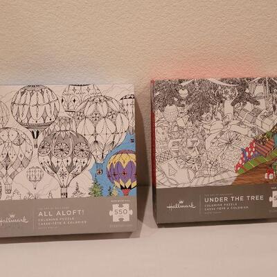 Lot 48: (2) NEW Hallmark Coloring Puzzle