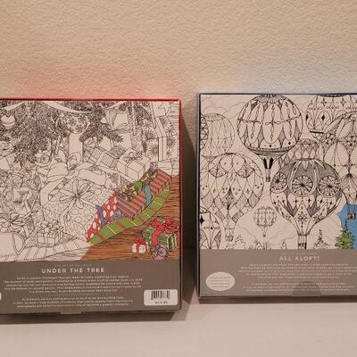 Lot 48: (2) NEW Hallmark Coloring Puzzle