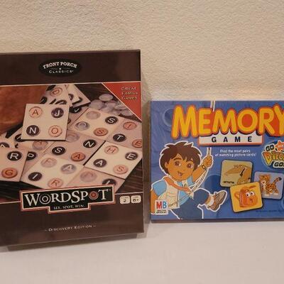 Lot 50: New MEMORY Game + WORDSPOT 
