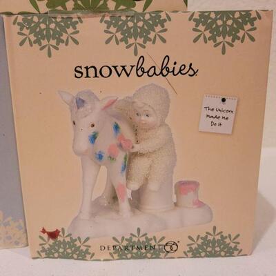 Lot 59: Assorted Dept. 56 Snowbabies Christmas Figures 