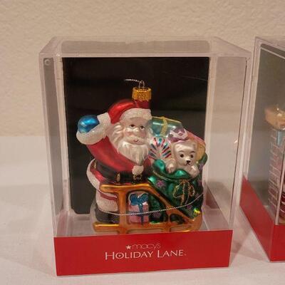 Lot 64: Assorted MACY'S New Christmas Ornaments 
