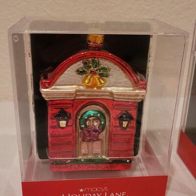 Lot 67: Assorted MACY'S NEW Christmas Ornaments 