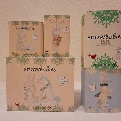 Lot 72: Assorted Dept. 56 Snowbabies Christmas Figures 