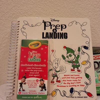 Lot 73: Assortment of New Card Games (4) + Elf Coloring Book