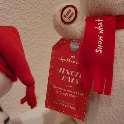 Lot 84: (2) New Hallmark Singing + Motion Snowman Christmas Deco TESTED A+
