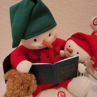 Lot 84: (2) New Hallmark Singing + Motion Snowman Christmas Deco TESTED A+