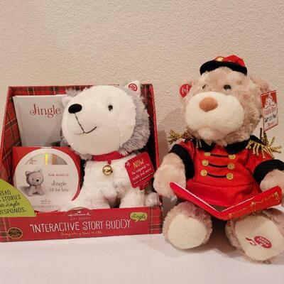 Lot 89: NEW Jingle all the Way Interactive Story Buddy and Nutcracker Storyteller Bear TESTED A+ 