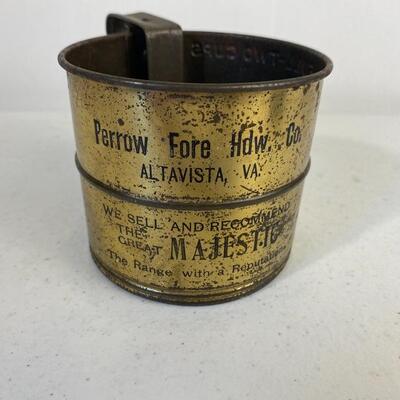 Vintage Hardware Advertising Sifter Altavista Virginia 