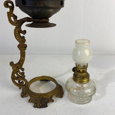 Antique 1880â€™s Vapo Cresolene Poison Bottle Kerosene Lamp