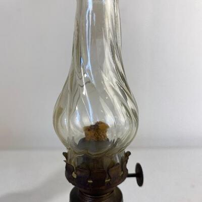 Vintage P&A Acorn Oil Lamp Swirl Lamps
