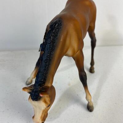 No longer available.-Vintage Breyer Grazing Foal #151 Mold Partial Original Blue Ribbon Sticker 