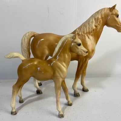 No longer available-Vintage Breyer Molds Mare with Foal Set