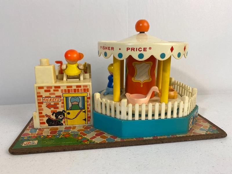 Vintage Fisher Price Musical Merry Go Round 1964 Works