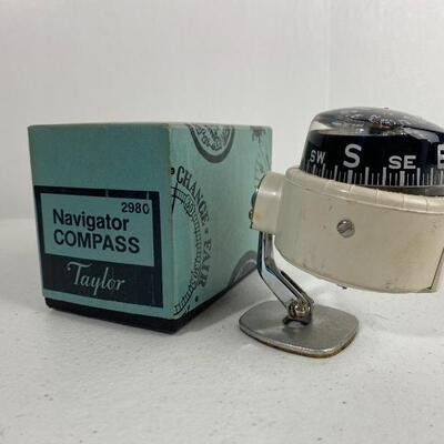 Vintage Taylor Instrument Navigator Compass 2980 Car Truck Boat
