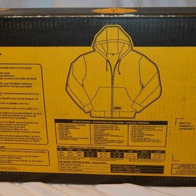 NIB Dewalt Khaki Hooded Heated Jacket (Small)