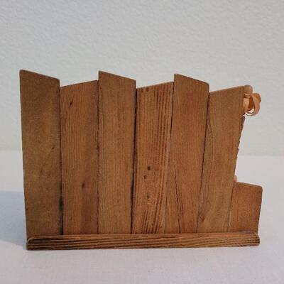Lot 91: Small Wood Nativity 