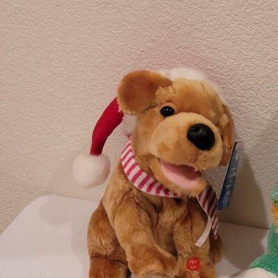 Lot 106: NEW Bear with Blanket, (6) Board Books & Animated Dog