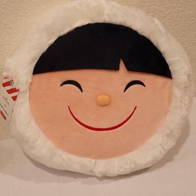 Lot 112: NEW Frosty Friends Pillow, Cookie Jar and Penguin Candle Deco