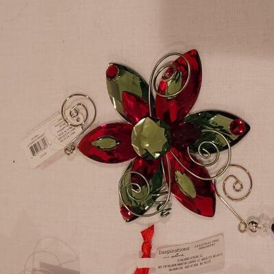 Lot 134: NEW Blowing Snow Globe Snowman and Ornaments 