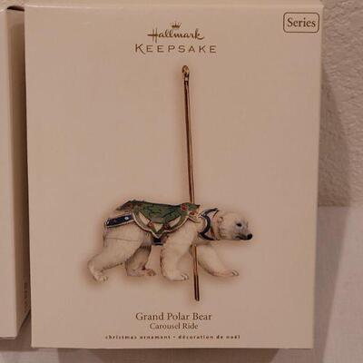 Lot 153: New Hallmark Carousel Ornaments 