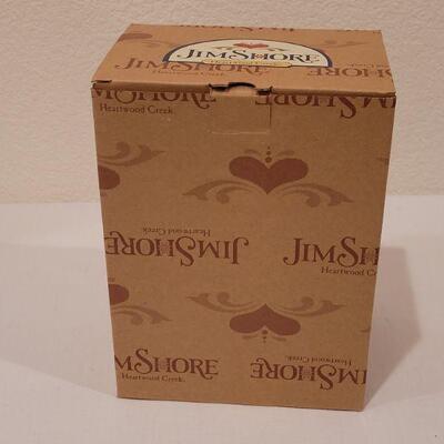 Lot 154: New Sarah Burch Pillow, Toy Shop Tin, Gingerbread Magnets and Jim Shores Cat with Garland