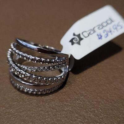 Lot 164: NEW Hallmark Bracelet with Slide & Dangle Pendants and CARACOL Size 7 Ring