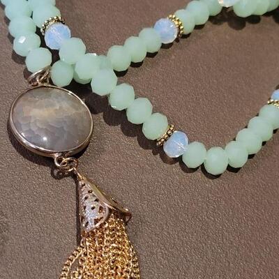 Lot 169: New Collar Beaded Necklaces & Long Tassel Pendant Beaded Necklace 