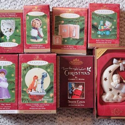 Lot 171: Assorted HALLMARK & LENOX Christmas Ornaments