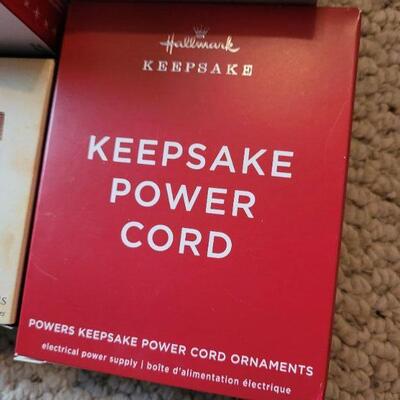 Lot 175: Assorted HALLMARK Christmas Ornaments + New KEEPSAKE POWER CORD