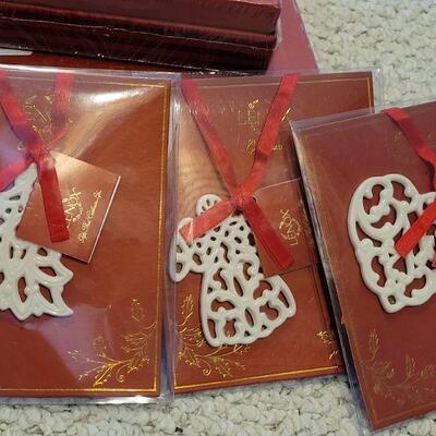 Lot 179: New WATERFORD Holiday Heirloom Ornaments + (3) Lenox New Charms 