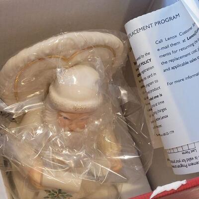 Lot 180: LENOX New Naughty or Nice SANTA + (4) Crystalline Ornaments 