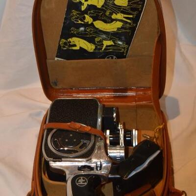 Vintage Bolex Paillard B-8SL 8mm Camera with Berthiot Lens