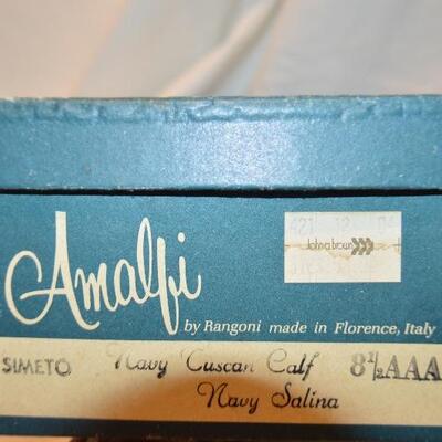 Mid Century Amalfi Italian Women's 8.5 AAA leather heels