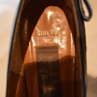Mid Century Amalfi Italian Women's 8.5 AAA leather heels