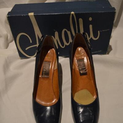 Mid Century Amalfi Italian Women's 8.5 AAA leather heels