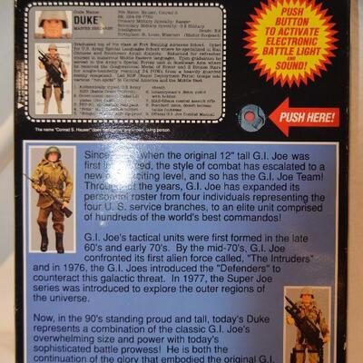 GI Joe Hall Of Fame Duke 12"  Electronic Light and Sound Action Figure