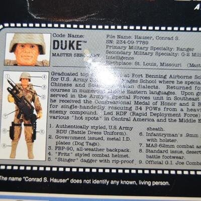 GI Joe Hall Of Fame Duke 12"  Electronic Light and Sound Action Figure