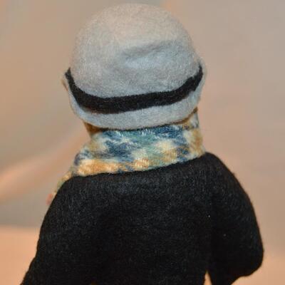 Vintage Simpich Christmas Caroler Mandolin Man Figurine by Simpich Studio