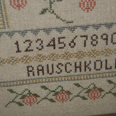 Vintage Needlepoint Sampler (unknown year)