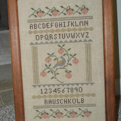 Vintage Needlepoint Sampler (unknown year)