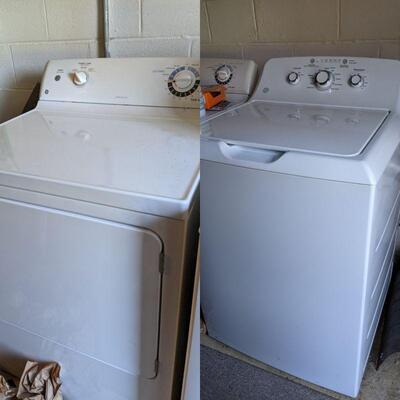 Pair-GE Washer and Dryer both white-Excellent working order