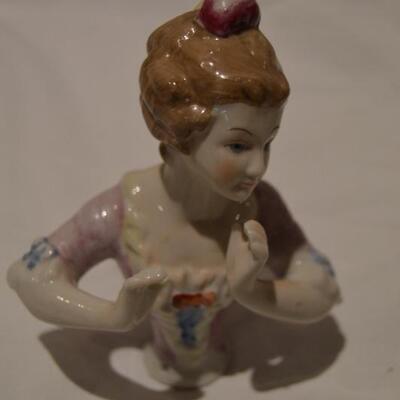 Highly Collectible Antique Porcelain Doll Half